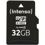 Intenso m&auml;lukaart micro SDHC 3403480 32 GB, lugemiskiirus 20 MB/s, kirjutamiskiirus 5 MB/s, klass 4, must