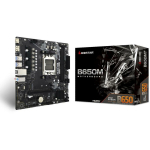 Biostar Emaplaat B650MT, AMD B650, 2 DIMM DDR5 kuni 96 GB, HDMI 4K, PCIe 4.0 M.2, 4 SATA III, 7.1 audio