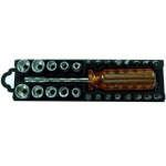 Beast Kruvikeeraja 8025764, 1/4" otsikud 28tk, 4-13mm kuusnurksed v&otilde;tmed, plastikkarp lukuga