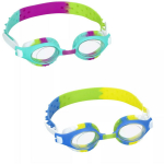 Bestway Ujumisprillid Summer Swirl 7330944, l&ouml;&ouml;gikindlad pol&uuml;karbonaadist objektiivid UV kaitsega, uduvastane kate