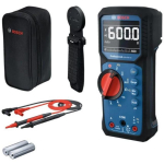 Bosch Multimeeter GDM 600 15 MH1 0601077301, 10 A, 1 - 600 V, IP65, sageduse m&otilde;&otilde;tmine, katkematuse test, takistus, mahtuvus
