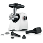 Bosch Liha hakkija MFWS607W, 2.1 kW, 3.5 kg/min, 2 kiirus, metallnuga, vorstide t&auml;iteotsik, ladustamine