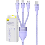 Baseus USB 3-in-1 kaabel Flash Series 2 CASS030205, 100W, 1.5m, USB-C, micro USB, Lightning, laadimisindikaator