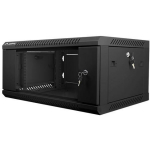 Lanberg seinakapp 19 4U WF01-6404-10B, 600mm, 450mm, 290.1mm, 60kg, IP20, klaasuks, 2 ventilaatoriavahet, 4 vertikaalset riba