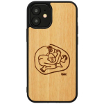 Man&Wood kate M8572B, 68x134x10mm, 26g, puit, pol&uuml;karbonaat, pildiga, &uuml;hilduv Apple iPhone 12 mini, 5.4