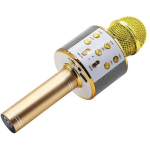 Manta Karaoke mikrofon MIC10-G, 5W, Bluetooth 5.0, micro SD, AUX-in, USB, sisseehitatud aku