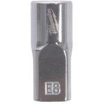 Milwaukee 4932498850 pesa Torx E8, 1/4", sisemine ruut, kroomitud, 4 lamedat k&uuml;lge