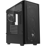 Savio Noctis Flow arvuti korpus, ATX/mATX/Mini-ITX, 2xUSB 2.0, 1xUSB 3.2, 3x120mm ees, 1x120mm taga, 2.5"/3.5", 4 kettad, 6 pesad