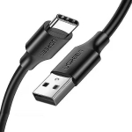 Ugreen 60117 USB-kaabel, USB 2.0, 1.5 m, USB A USB C-le, 0.48 Gbit/s, must