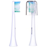 Oromed ORO-SONIC WHITE sonilise hambaharja otsikud, 2 tk, ovaalsed, sobivad ORO-SONIC WHITE/SARMOCARE/ALFAVISE, valged