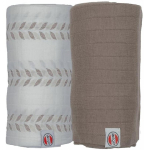 Lodger Swadler Solid Matcha m&auml;hkmelapp SW 1093, 110x110 cm, 2 tk, 100% puuvill, Oeko-Tex, Birch/Buffalo