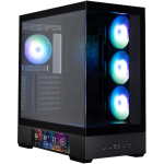 Zalman P40 DS ATX Mid Tower korpus, 4 x 120mm ARGB ventilaatorid, must, 9.1-tolline LCD, 420mm GPU, 165mm CPU jahuti