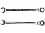 Yato kombinatsioon spr&uuml;dratas YT-1653, 10 mm, 72 hammast, 12 k&uuml;lge, CrV, 160 mm, poleeritud, k&otilde;va pind