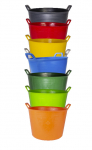 Elastīgs plastmasas spainis "FLEXTUB" 40L, tum&scaron;i zils, 88721, RUBI