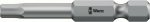 Wera 059603 2 x 50mm Hex Power Bit, 2.0mm, 50mm, 1/4" Drive, Loomulik viimistlus, Individuaalsed t&ouml;&ouml;riistad