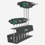 Torx T-veida rokturis komplekts ar fiksāciju, WERA, 05023456001, 7 gab. (T10-T45)