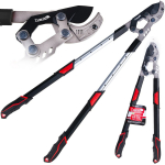 Teleskoopiline oksal&otilde;ikur hammasratta ja alasi teraga Tvardy T07426 730-970mm 65Mn PTFE