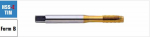 Masinaviitngriezis M6x1,0mm, Exact, 11324, HSS-E TIN Form B DIN371