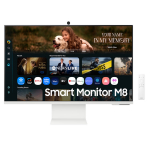 Samsung LS32FM801UUXDU Smart Monitor M8 32" 4K UHD 3840&times;2160 VA LCD 60 Hz 4 ms Wi-Fi USB-C Valge