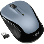 Logitech optiline hiir M325S, 1000 DPI, 5 nuppu, RF traadita, 10 m, 1 AA aku, must, hall