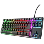 Trust GXT 833 Thado TKL, USB, 87 nuppu, RGB LED taustavalgustus, 1.5 m kaabel, must
