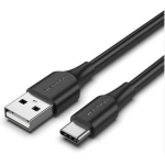 Vention USB 2.0 A isane C isane 1m kaabel CTHBF, 3A, 480Mbps andmeedastus, must