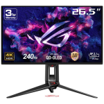 Monitor|ASUS|26.5 "|3840 x 2160 pixels|4K Ultra HD|Native aspect ratio 16:9|QD-OLED|Flat|90LM0B30-B01971