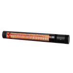 Eurom Golden 2000 Slim infrapuna terrassisoojendi v&auml;litingimustes 2000W IP65 pult kuni 25m2 must