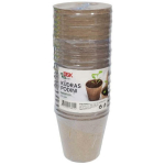 Besk Turba potid 9138090, 80mm, 80mm, 24 tk, &uuml;mmargune kuju, turvas