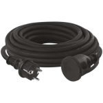 Emos V&auml;lja pikendus P01810, 10 m, 1 pesa, must, 230 V, 16 A, IP44, kumm/neopreen, laste kaitse
