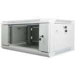 Lanberg Seinale kinnitatav rack 19 4U WF01-6404-10S, 600mm, 450mm, 290mm, 60kg, IP20, klaasiduksed, 2 ventilaatoriavahet