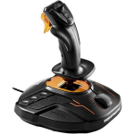 Thrustmaster Juhtpult T.16000M FCS 2960773, 1, 16, USB, must/oranž, vibratsioon, Windows, ergonoomiline disain