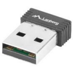 Lanberg Traadita v&otilde;rgukaart NC-0150-WI, 150 Mb/s, 1 x USB 2.0, 2,4 GHz, 1 sisemine antenn, 2 dBi