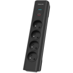 Philips &uuml;lepinge kaitse, SPN7040BA/60, 2m, 4xE pesa, must