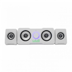White Shark Arvutik&otilde;larid MOOD-W, 2.2 Stereo, 5V, 16W, 150-20000Hz, 85dB, 3.5mm Audio, USB 2.0, Vikerkaare efekt
