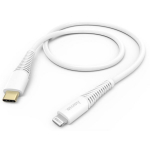 Hama USB kaabel 00183309, 150 cm, valge, USB-C, Lightning, 3 A, 480 MB/s