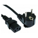 Sbox toitekaabel PC-POWER-CAB, 2m, 6mm, Euro t&uuml;&uuml;p E/F, IEC C13, 0,5mm2, must