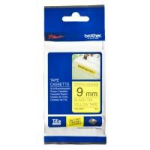 Brother Laminaatlint TZe-S621, 8 m, 9 mm, must kollasel, TZe, kulumiskindel, blister