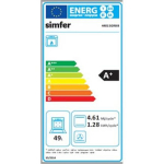 Simfer Kokk 4401SGRBB, gaasipliit, gaasiahju, 50cm, 55cm, 49L, mehaaniline juhtimine, metallkate