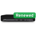 HP Renewed EliteDesk 800 G6, i5-10500T, 8GB, 256GB SSD, UHD 630, Win 11 Pro