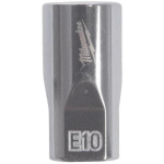 Milwaukee 4932498851, 1/4" pesa Torx E10, sisemine ruut, kroomitud, 4 lamedat k&uuml;lge