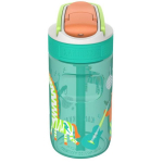 KAMBUKKA Lagoon 400 ml veepudel Disco Zoo, 11-04058, 169 mm, 7,1 cm, lastele, poistele/t&uuml;drukutele, t&uuml;rkiissinine, mitmev&auml;rviline