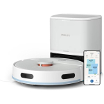 Philips HomeRun 2000 seeria robotol&uuml;kkur ja p&uuml;hkija XU2100/25, 6000 Pa, 120 min, 2600 mAh, LDS, Wi-Fi, valge