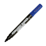 Marker permanent, &uuml;mmargune, &Oslash;2,5mm, sinine