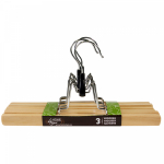 Riidepuu p&uuml;kstele 28x15x2cm 3 tk ,, 63054, HOME4YOU