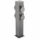 Pistikupesade torn aeda LARGO-P 36, IP44, 50cm, AC220-240V, 4xSchuko, 3500W, grafiit; OS-LARGP36G-30 GTV