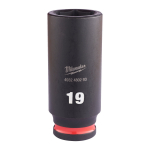 SHOCKWAVE&trade; IMPACT DUTY TRIECIENIZTURĪGAS UZGRIEŽŅU MUCIŅAS, 19 MM 3/8" IMPACT SOCKET DEEP - 1 PC, 4932480293 MILWAUKEE