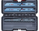 15 Zobenzāģa asmeņu komplekts ToughBox, Zobenzāģiem 15-DAĻĪGS ZOBENZĀĢA ASMEŅU KOMPLEKTS KOKAM UN METĀLAM CIETAJĀ KASTĒ, 2607010901 BOSCH