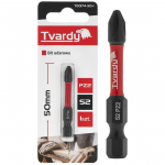Ietekmes skrūvgrieža uzgalis PZ2 50mm S2, Tvardy, T00174-50-1, izturīgs un precīzs