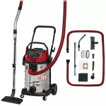 Mitrs/sauss putekļu sūcējs, EINHELL, 2342465, 30L nerūsējo&scaron;ā tērauda tvertne, 1400W, HEPA filtrs